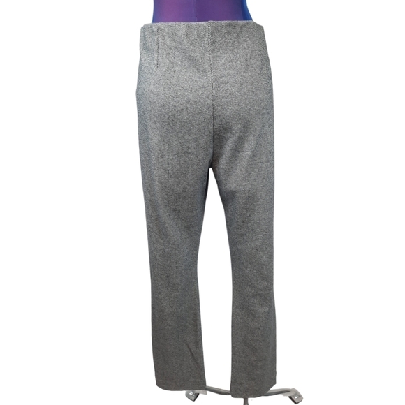 Crosby Black & White Herringbone Casual Trousers Front Seam‎ Size Large Women's - Picture 6 of 9